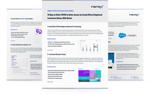 10 Ways to Utilize FINTRX to Better Access the Family Office & Registered Investment Advisor Market